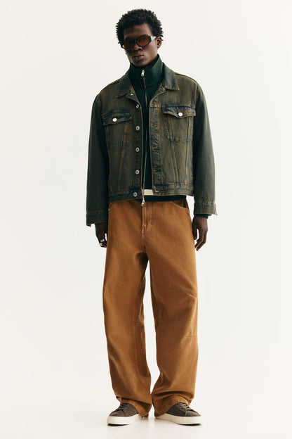 Men's Premium Weather-Resistant Winter Jacket in Stylish Charcoal Gray