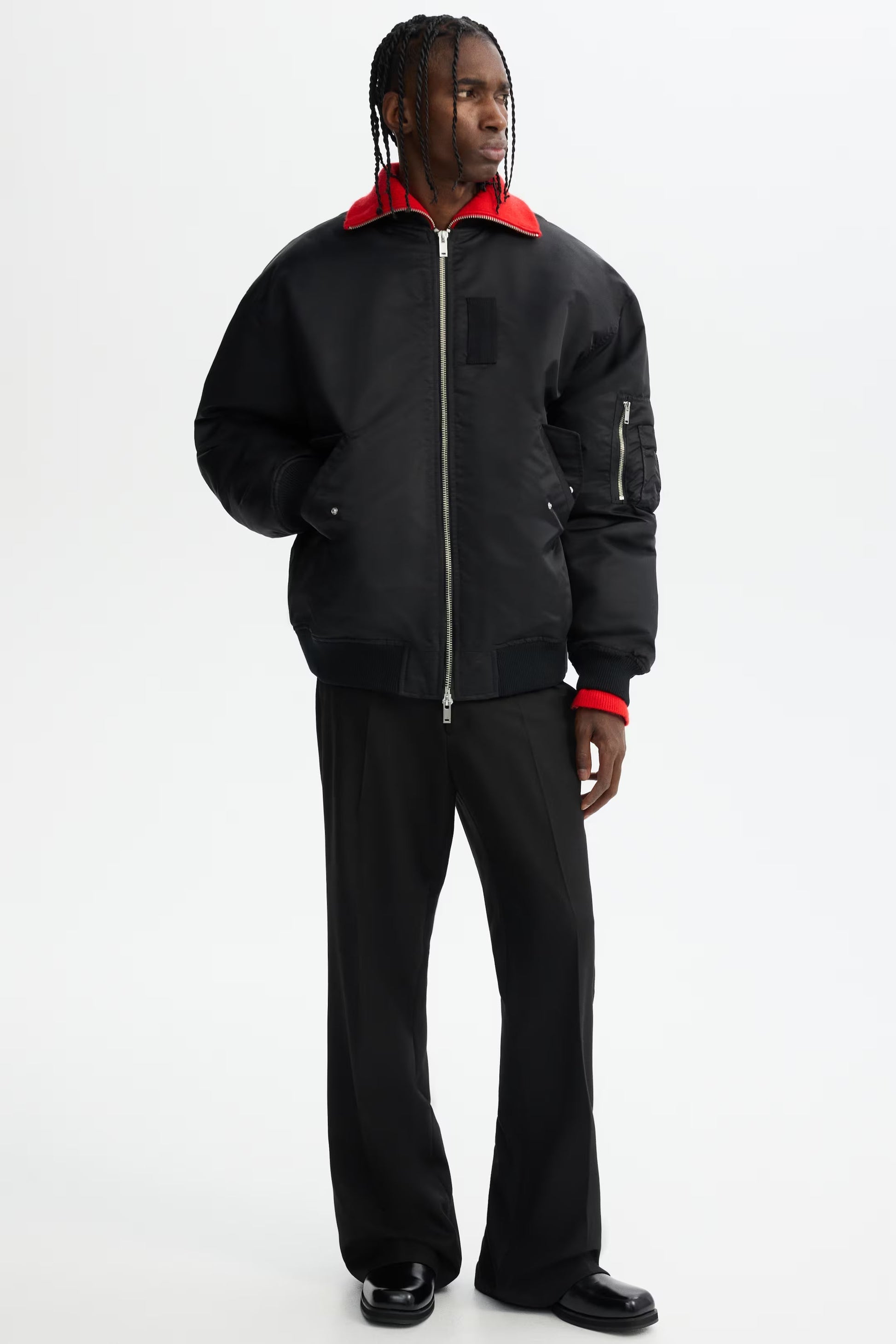 Premium Men's Black Trendy Winter Jacket Insulated Casual Outerwear