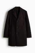 Men's Classic Brown Wool Long Overcoat Formal Winter Trench Jacket